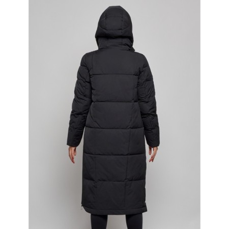 Coat insulated winter female, size 48, black color-13