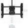 Black Black Black 32 "-80" Max.12kg Ceiling Tilt Crill Crane