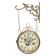 Watching double-sided watches, on the suspension "Bird in the Cage", smooth move, D-17 cm, 23 x 44 cm