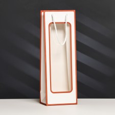 Flower packet 12.5 × 8.5 × 36 cm, white with a border