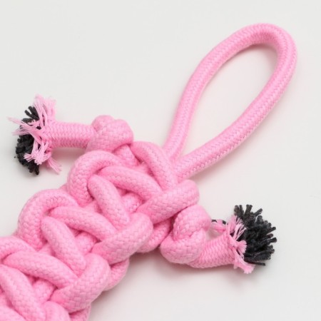 Cable toy "Lapte", up to 32 cm, 90 g, pink-3