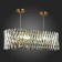 Suspension lamp ST LUCE. SL1170.303.12. Fabio. 12x40 W, E14, 100x35x29 cm, brass color
