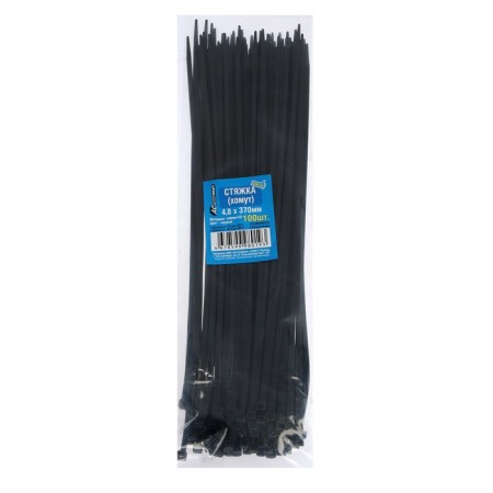 Nylon clamp 4.8x370 mm, black-1