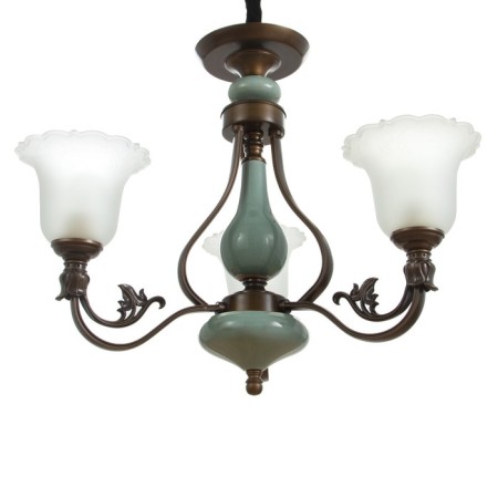 Estheri chandelier 3x40W E27 Coffee-green 60x60x55 cm Bayerlux-1