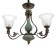 Estheri chandelier 3x40W E27 Coffee-green 60x60x55 cm Bayerlux