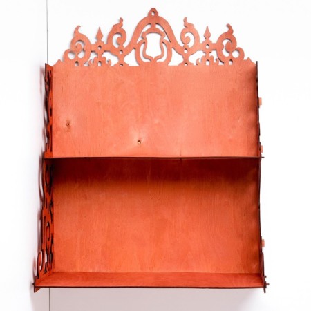 Decorative shelf, red tree, 58x46x25 cm-1