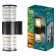 Wall lamp, invoice Duwi Techno, 170x108x320mm, 2he27, alum/glass, IP65, black, 99052