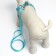 A set with a soft harness, fast-open, l, leash 140 cm, Osh 49-56 cm, og 56-68 cm, turquoise