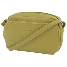 Women's bag B2826-02141, green color, genuine leather, 20x7x14 cm