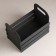 Kashpo wooden 25 × 15 × 20 cm "Carmen", side handles are lateral cuts, black give beautifully