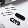 Invisibility for Herty hair (set 10 pcs) tiger, 5 cm, silver-black