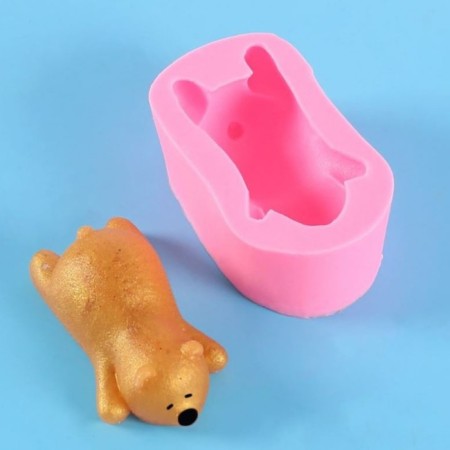 Mold Silicon "Sleeping Bear" 3x5x8.7 cm