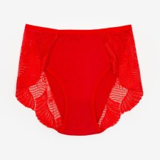 Panties female slips, red color, rr 50-52