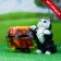 Figure Kashpo "Kitten with a barrel" 23x14x15cm