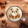 Panda stencil for coffee, 9.5 x 8.5 cm