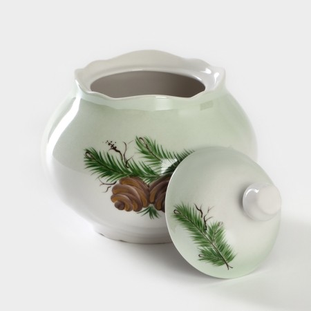 Porcelain sugarian "Cedar branch"-1