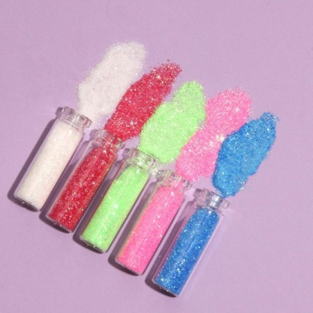Sparkles for decor, small, set of 12 bottles, multi -colored-2