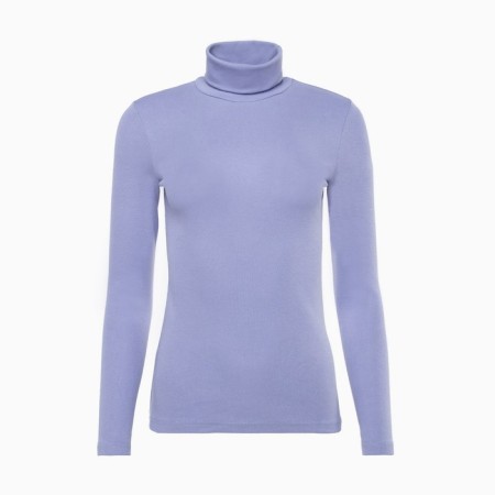 Women's turtleneck Minaku: Basic Line, lilac color, size 44-7