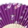 Fan bamboo, textiles h = 21 cm "flowers" with a cover, purple