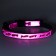 Fly collar with reflective coating "fish", 30 x 1 cm, pink