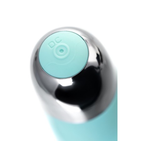 A relief vibrator with clitoral stimulation Flovetta Flax, silicone, mint, 17.5 cm-4