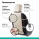Kittens on the seat Orthopedic Multi Comfort, 6 stops, 3 objects, eco -leather, beige