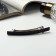 Halfish hair clip "Classic" Thin, 8 cm, black