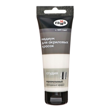Medium for acrylic paints 75ml gamma "Studio" mother -of -pearl-1
