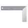 Steel Denzel 32396, stainless steel, graduation, 250 mm