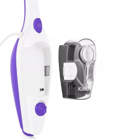 Steam mop KitFort KT-1050, 1500 W, 350 ml, cord 4.9 m, white-violet-4