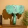 Panel wall "Elephant Head" Albezia 40x12x40 cm