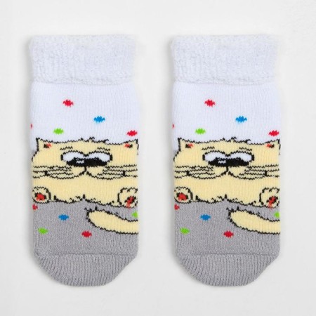 Noski children's terry, the color is light gray, size 11-12