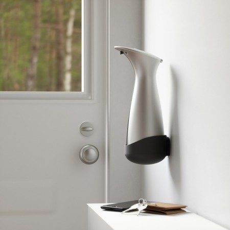 The dispenser for soap touch wall -mounted Umbra Otto, 255 ml, nickel-3