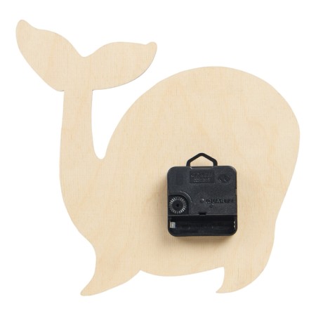 Watching clock, series: children's, "blue whale", discrete move-2