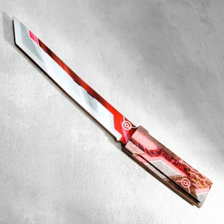 Wooden souvenir "Tanto knife", in a scabbard, red-1
