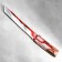 Wooden souvenir "Tanto knife", in a scabbard, red