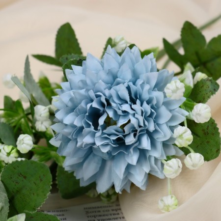 Artificial flowers "hybrid" 7x61 cm, blue-1