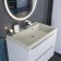 Sink uperwood Classic quartz 70 cm, quartz, beige matte, linen