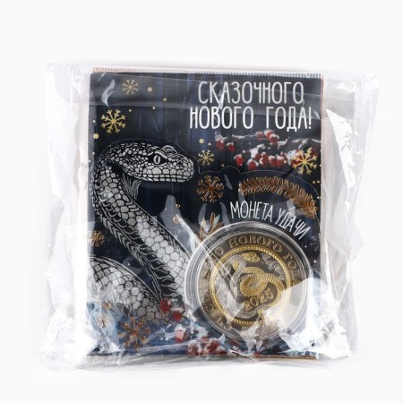 New Year's Coin "New Year" for the New Year, mix, diam. 4 cm-5