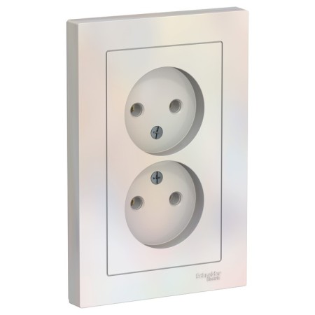 SETLASDESIGN, 16 A, double, assembly, without salary, pearl color