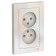 SETLASDESIGN, 16 A, double, assembly, without salary, pearl color
