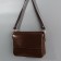 Handle for a bag, with carbines, 60 ± 1 cm × 2 cm, dark brown color