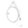 Mirror Uperwood Round, 65 cm, LED backlight, sensor, black belt