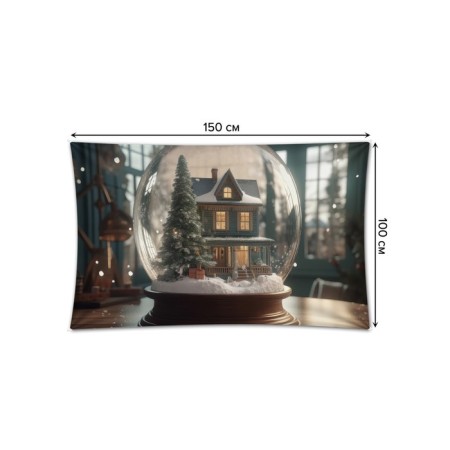 Decorative panel with photo printing "Magic ball", horizontal, size 100x150 cm-1