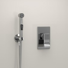 Bida mixer Wasserkraft a010656, built -in, with hygienic shower, brass, chrome