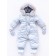 Overalls for the discharge for children, height 62 cm, color silver opal