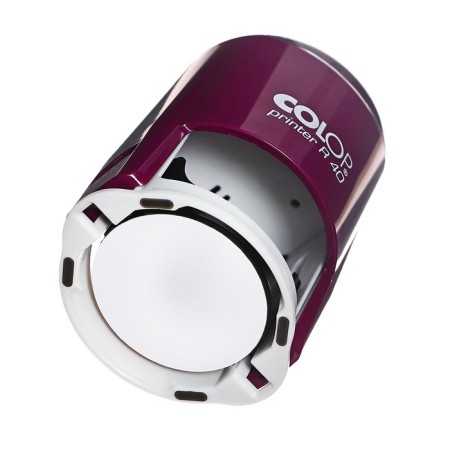 Equipment for round printing automatic Colop Printer R40, diameter 41.5 mm, with a lid, a violet housing-3