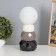 Amani desktop lamp 1x40W E14 white/coffee 11.5x11.5x28cm