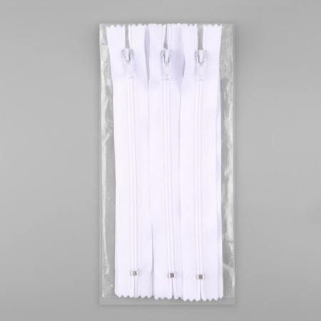 Lightning "Spiral", No. 3, non -proceeding, castle machine, 20 cm, white color-2