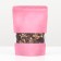 Pack Doy-Pak, matte, pink with a window, 14 x 20 x 4 cm